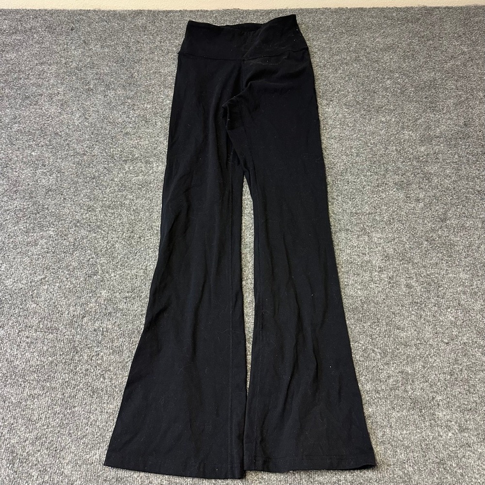 Lululemon Flare Pants Womens Size M Black Groove Pant High Waisted Yoga Athletic